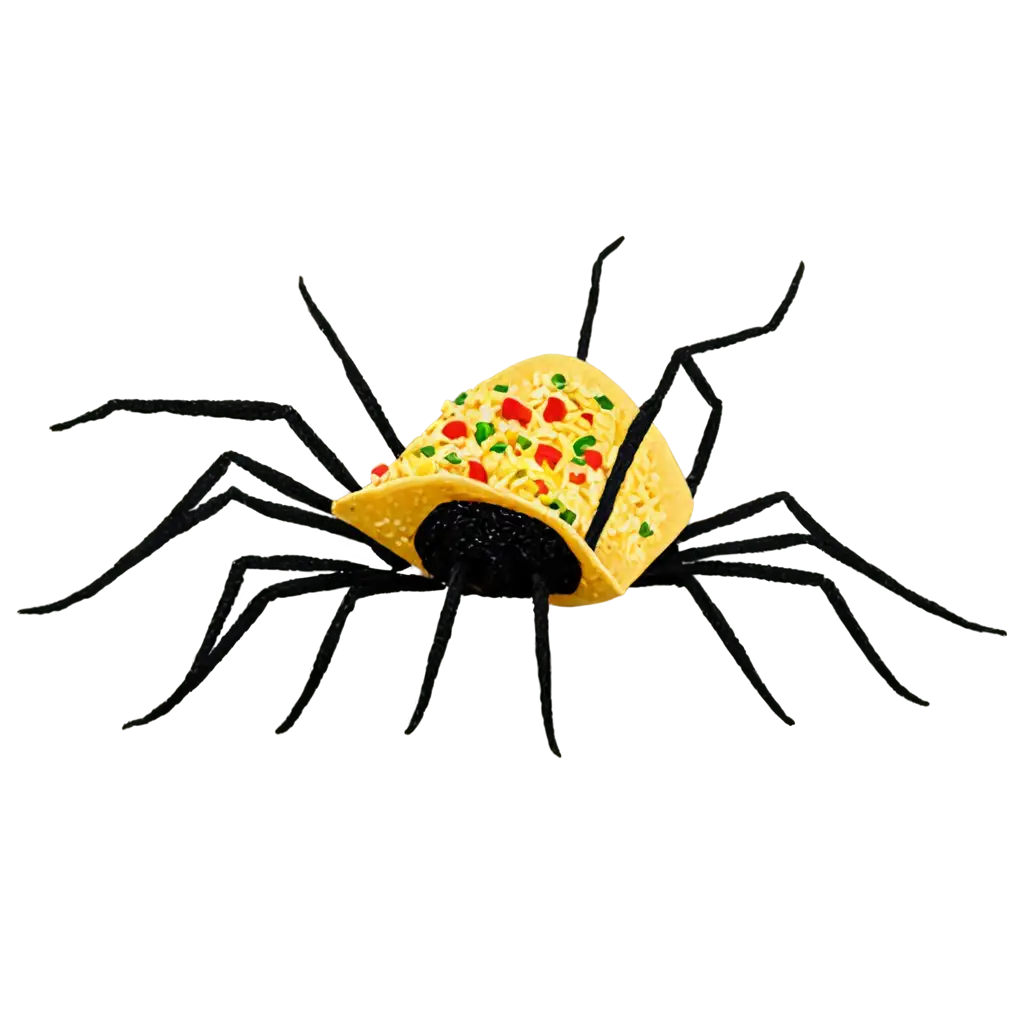 Taco-with-Spider-Legs-PNG-Unique-and-Playful-Food-Illustration-in-HighQuality-PNG-Format