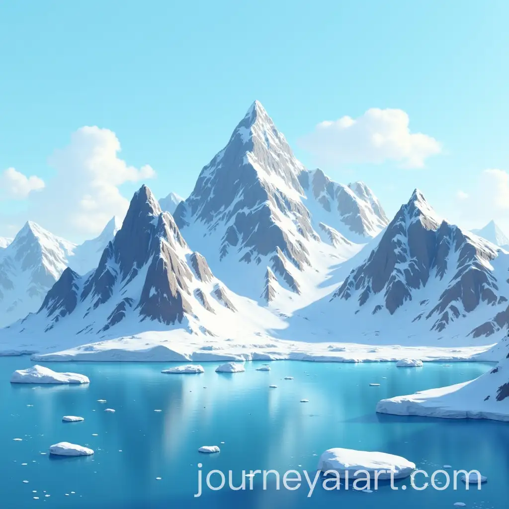 Realistic-Illustration-of-Antarctic-Mountains-with-Snow-and-Ice