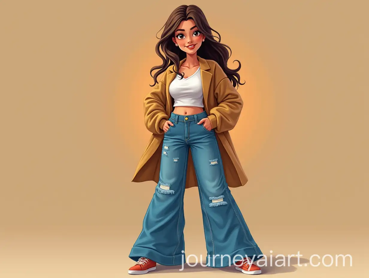 Young-Girl-Fashionably-Dressed-in-Palazzo-Jeans