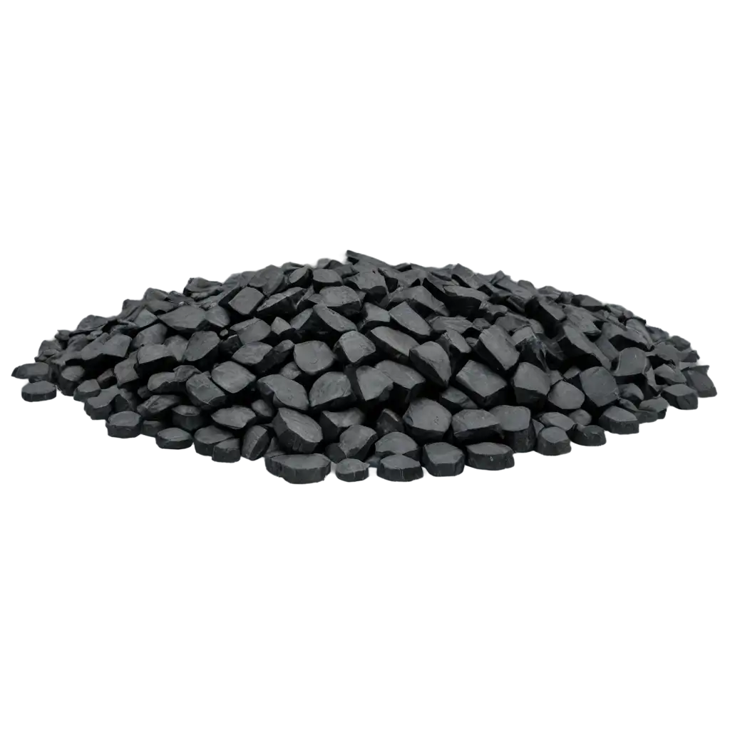 Dynamic-PNG-Image-of-Coal-Pieces-Splashing-in-Circular-Formation