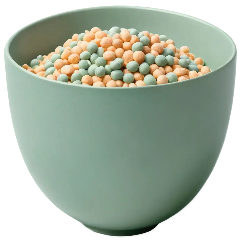 Elegant-and-Minimalistic-PNG-Image-of-a-Bowl-of-Cereals-in-Pastel-Green-and-Light-Grey