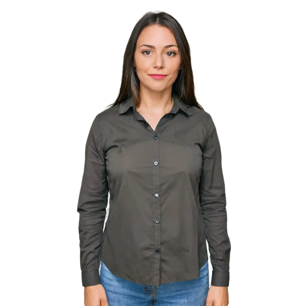 HighQuality-PNG-Image-of-a-40YearOld-American-Woman-with-a-Collared-Shirt