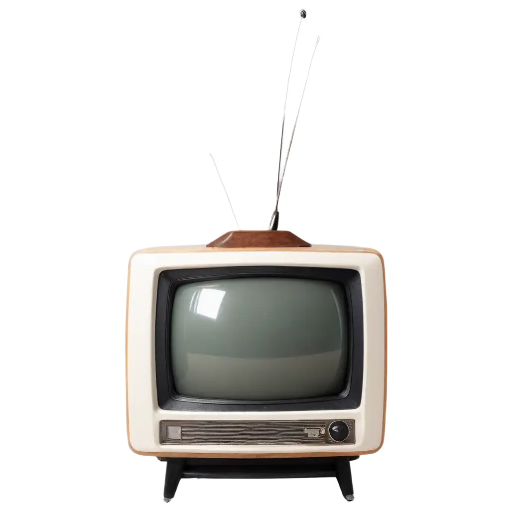 HighQuality-Vintage-CRT-TV-PNG-Image-Retro-Charm-Without-Reflection