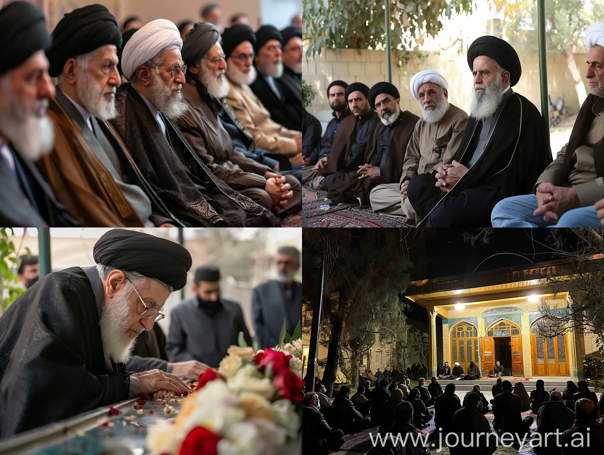 Mourning-Ceremony-of-Imam-Hossein-with-Science-Groups-and-Delegation-at-Tea-House