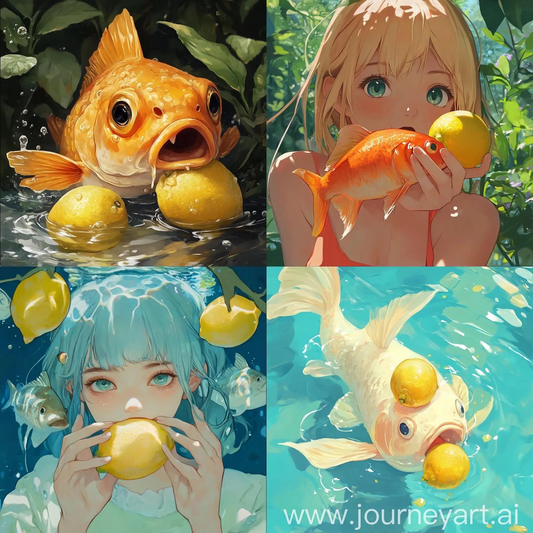 Anime-Style-Fish-Eating-Lemons