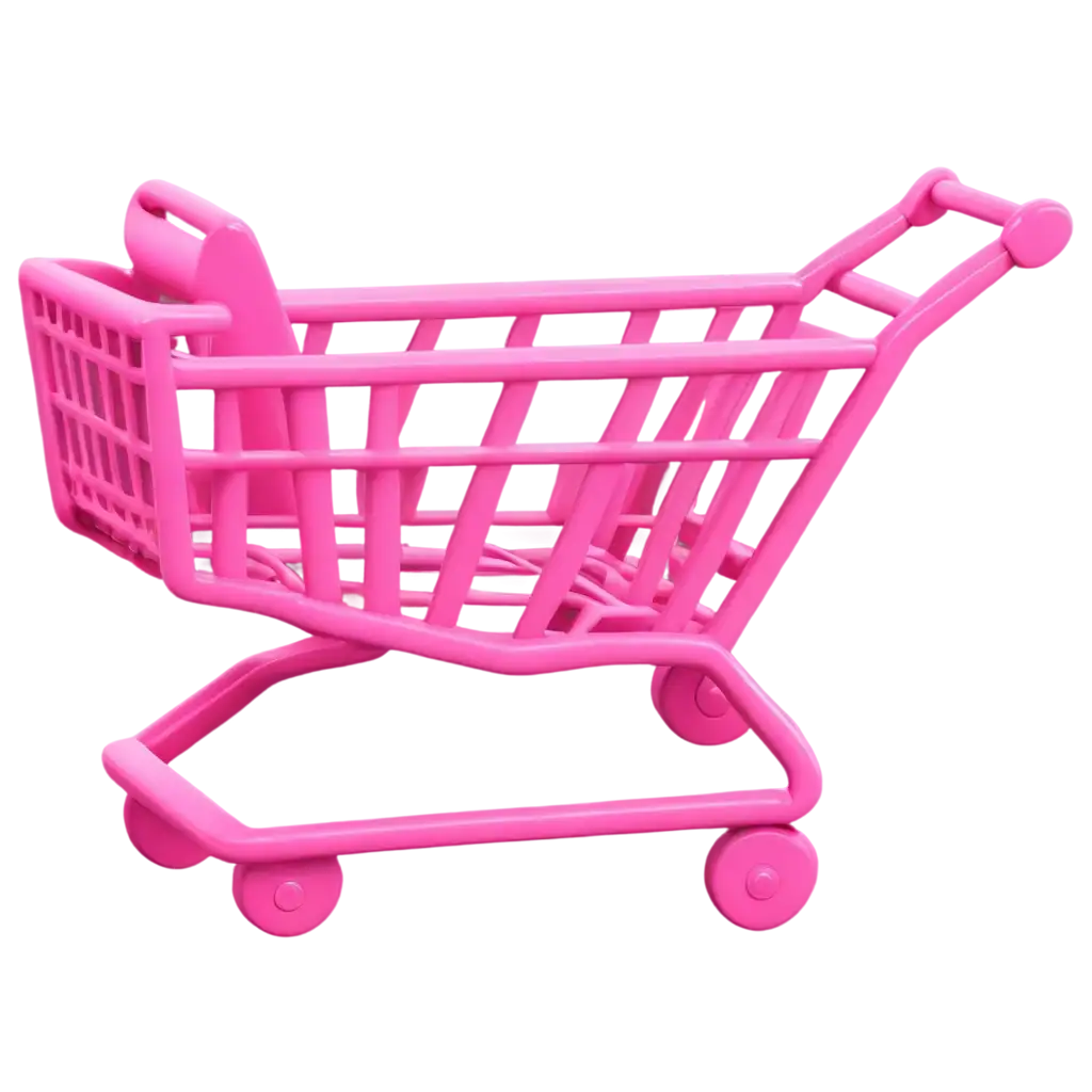 3D-Cartoon-Pink-Shopping-Cart-PNG-Image-Playful-and-Vibrant-Digital-Art