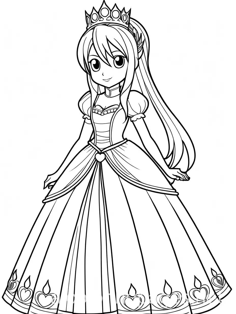 Lucy-Heartfilia-as-a-Princess-Coloring-Page-for-Kids