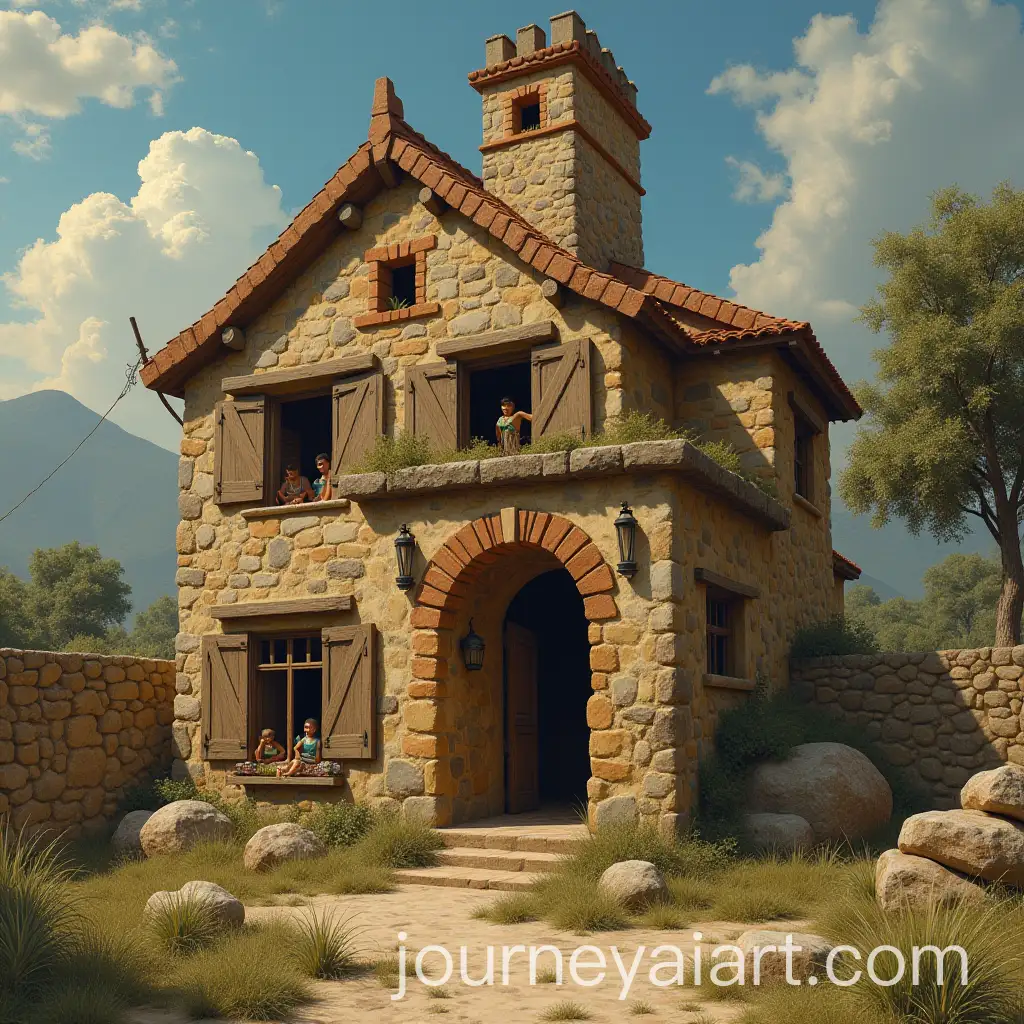 Imaginary-Pygmy-Boot-House-in-Fantasy-Setting
