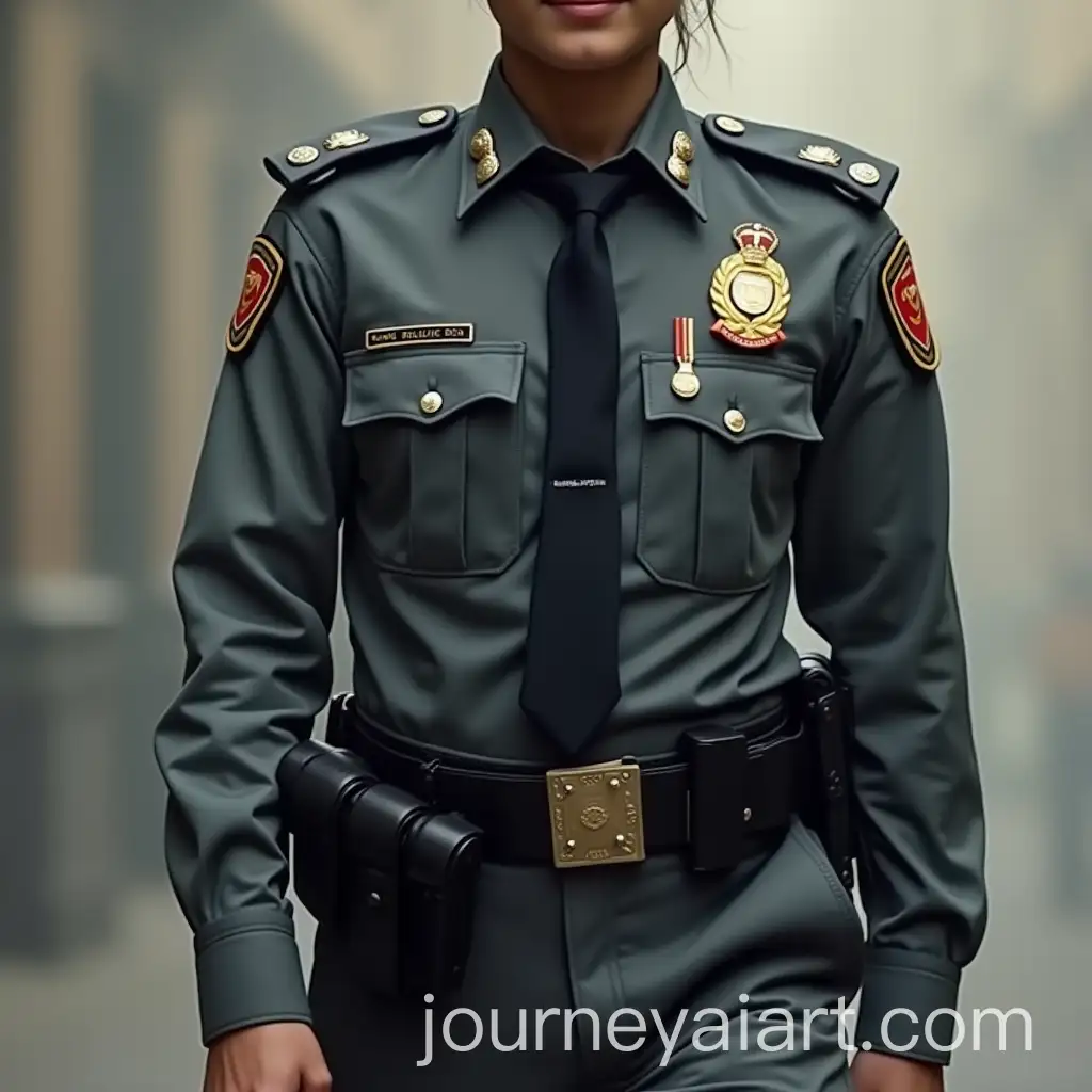 Bangladesh-Police-Uniform-in-Light-and-Deep-Ash-Colors