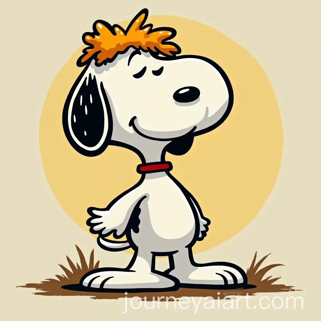 Buff-Snoopy-Styled-as-an-80s-Sitcom-Character