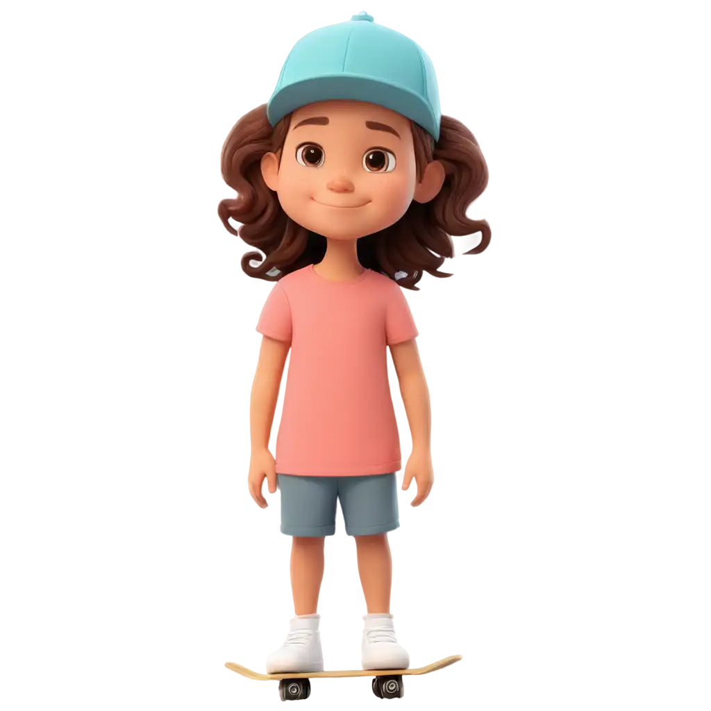 Cute-Cartoon-Little-Kids-Skateboarding-PNG-Image-Playful-and-Vibrant-Illustration