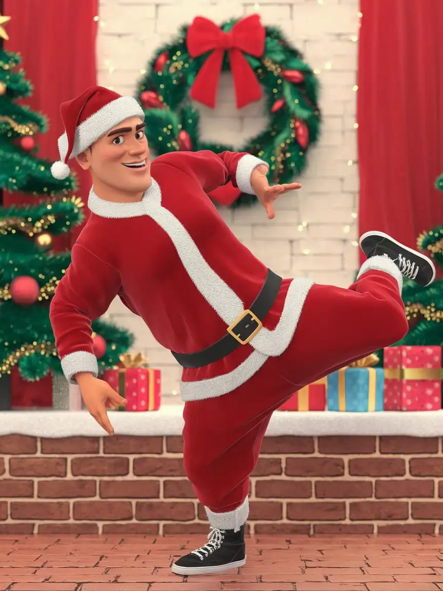 Man-Dancing-Breakdance-in-Festive-New-Years-Holiday-Clothes-3D