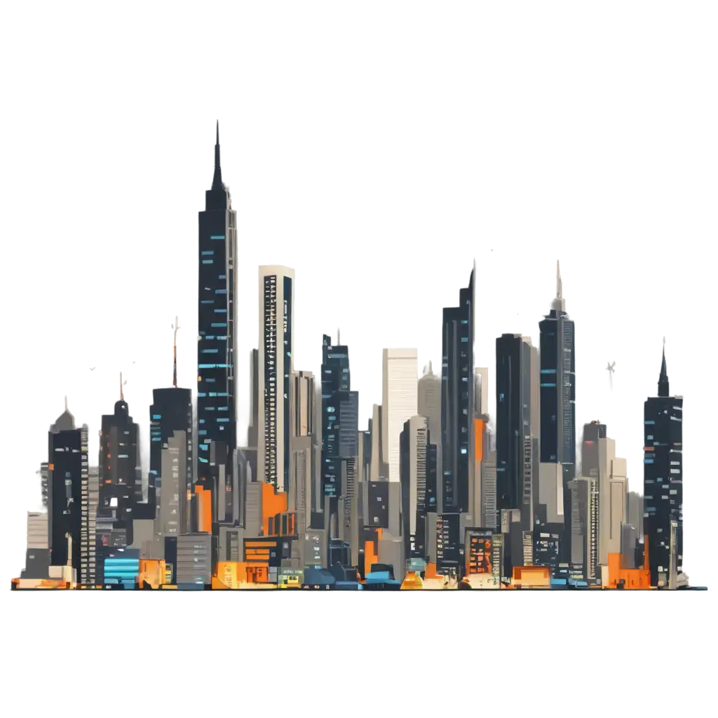 2D-Vector-City-PNG-Image-for-Urban-Design-and-Digital-Projects