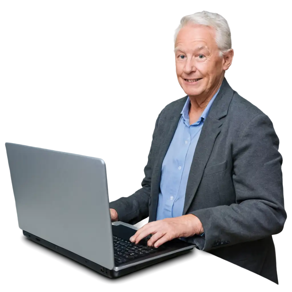 Older learner in a computer course