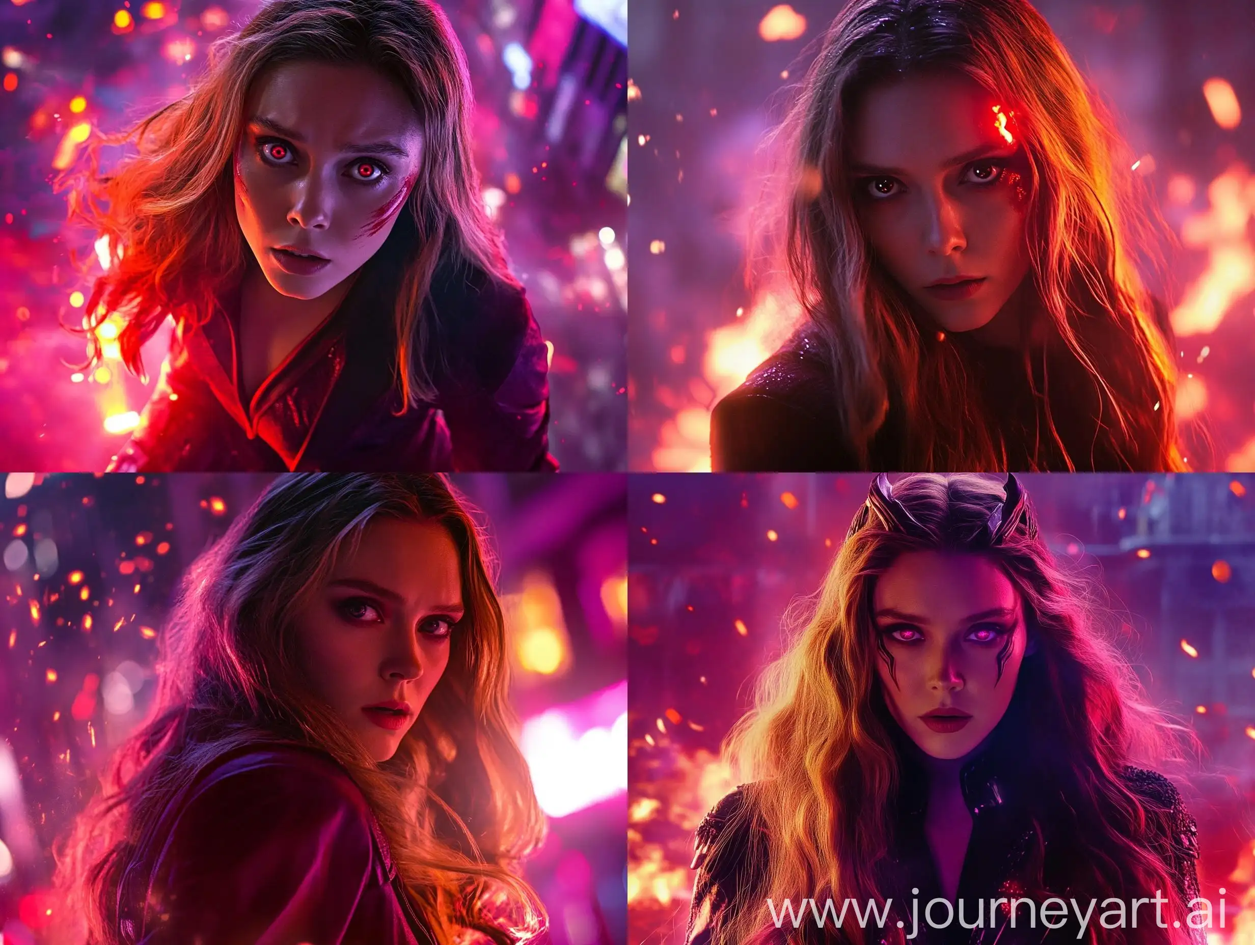 Scarlet-Witch-Cosplay-with-Ominous-Red-Aura-in-Burning-City-Scene