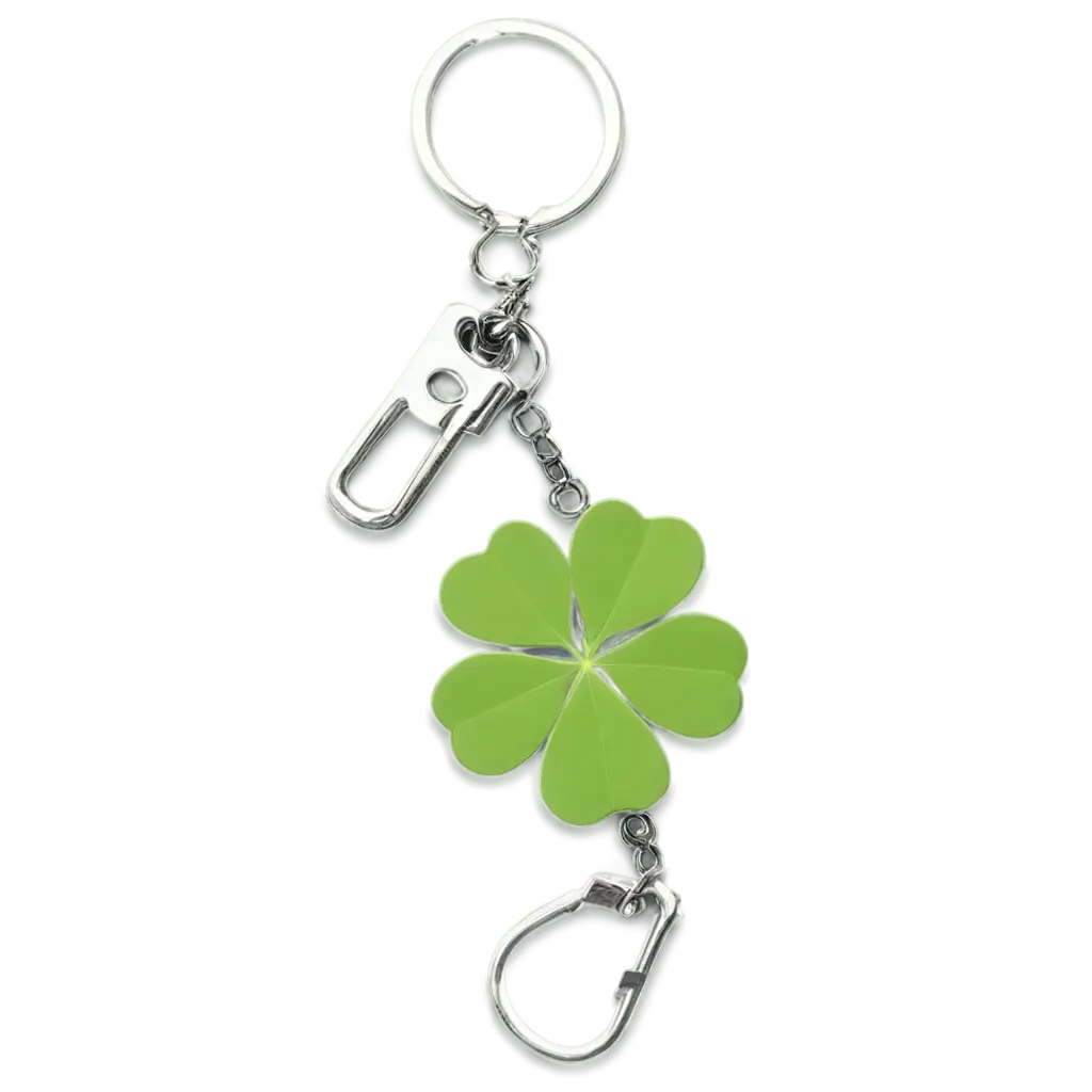 HighQuality-Keychain-Clover-PNG-Image-for-Versatile-Digital-Use