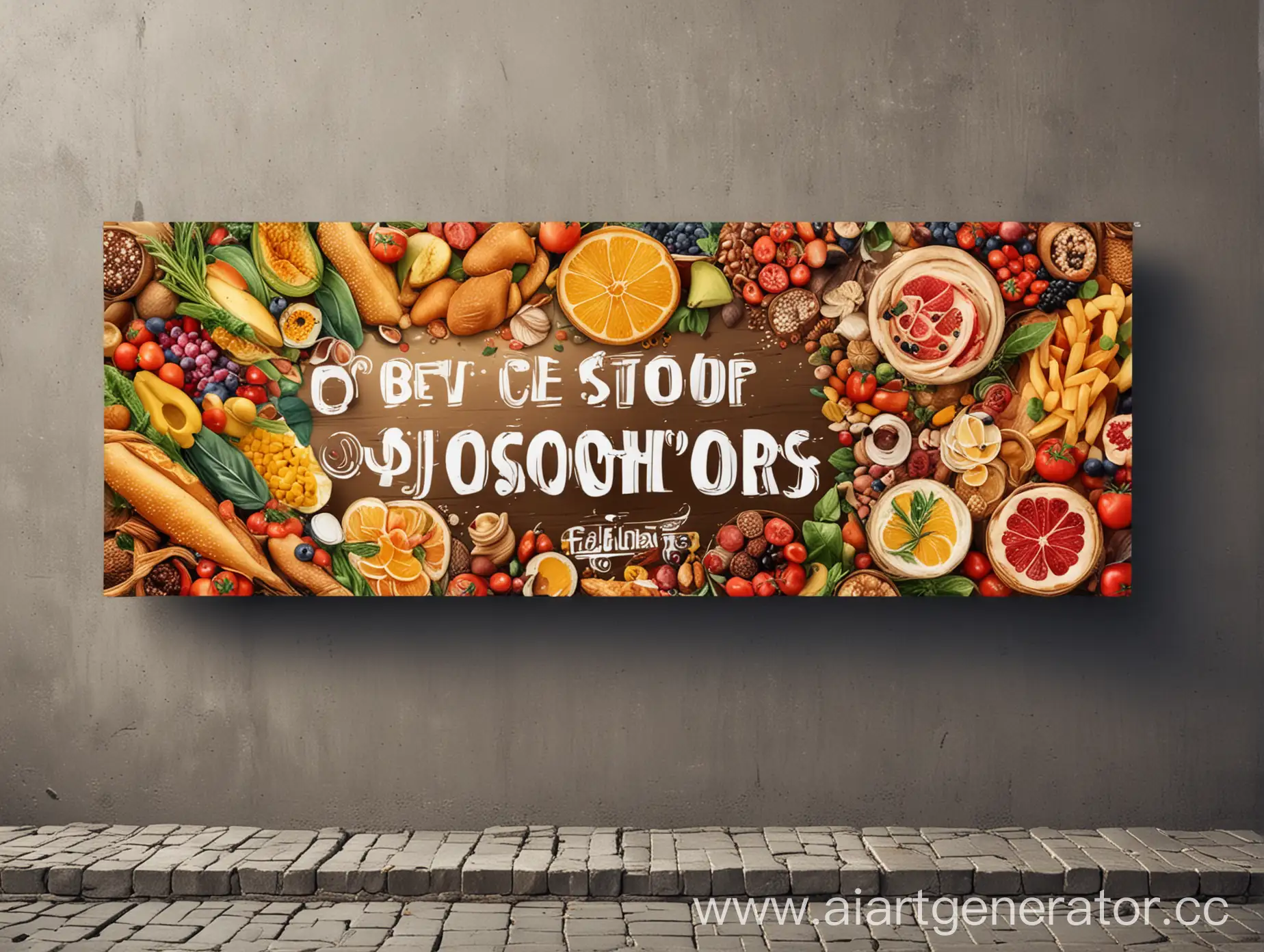 Colorful-Food-Store-Banner-with-Eyecatching-Design-and-Slogan-Space