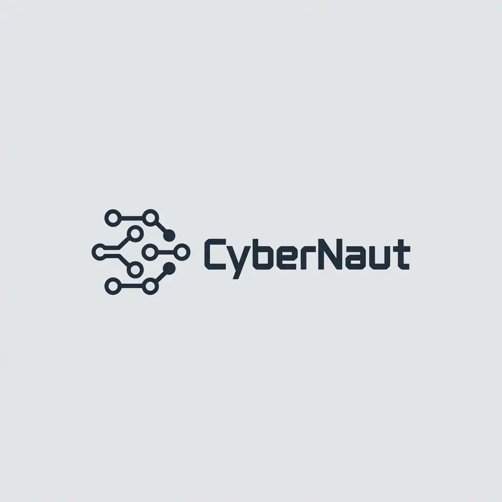 LOGO-Design-For-Cybernaut-Minimalistic-Vector-Logo-with-Computer-Network-Theme