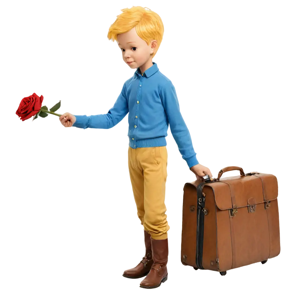 Little-Prince-with-His-Rose-and-Luggage-PNG-A-Magical-and-Whimsical-Image-for-Your-Creative-Projects