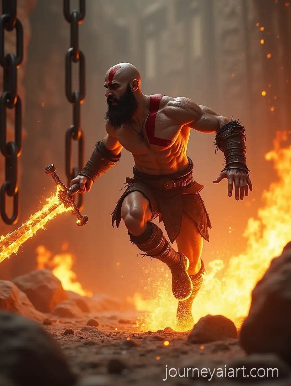 Heroic-Warrior-Leaping-with-Flaming-Sword-in-Explosive-Battle-Scene