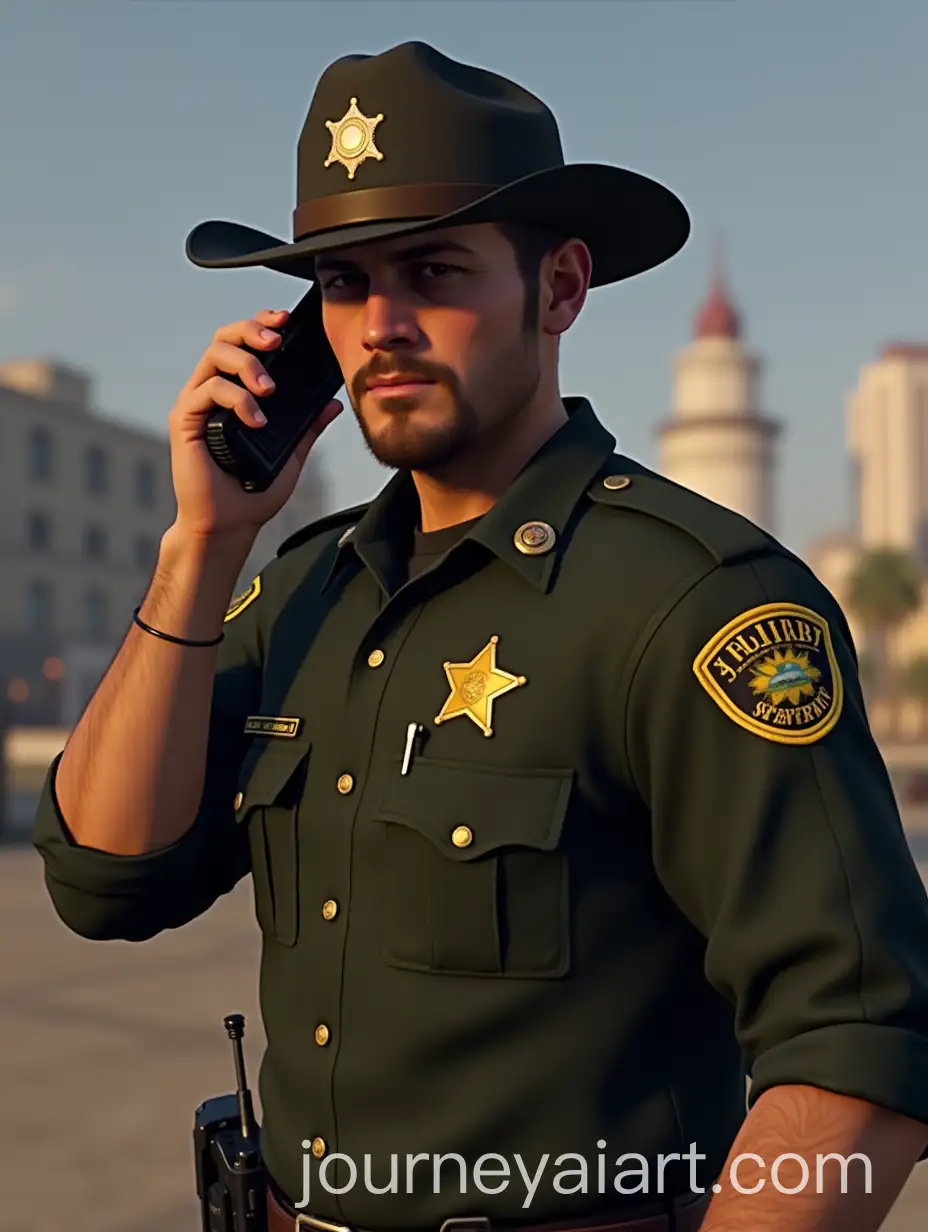 Deputy-Sheriff-Talking-on-Police-Radio-in-GTAAI-Image-Prompt-Expansion-V-Style