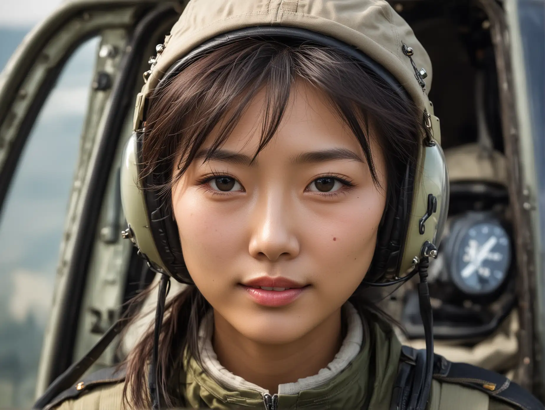 Portrait-of-a-Stylish-Chinese-Helicopter-Pilot