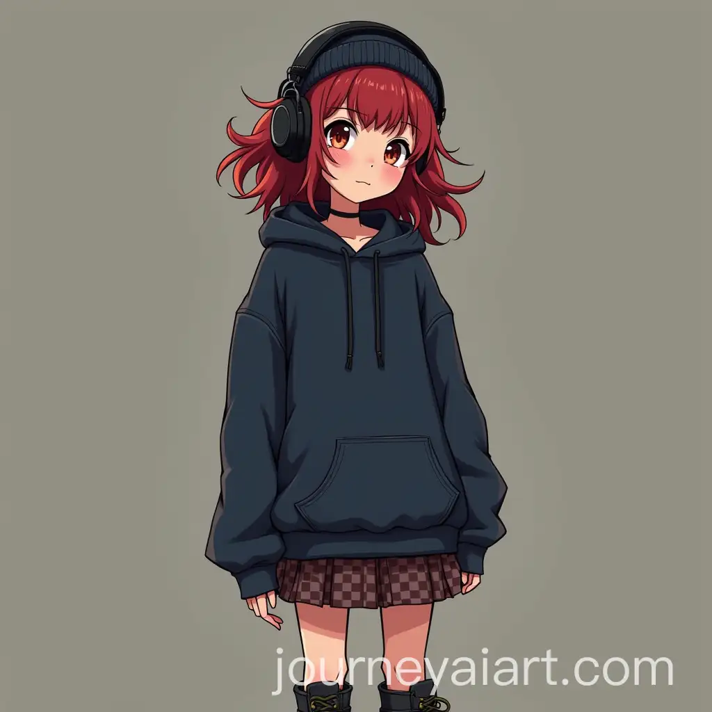 GrungeInspired-Young-Girl-in-a-School-Setting