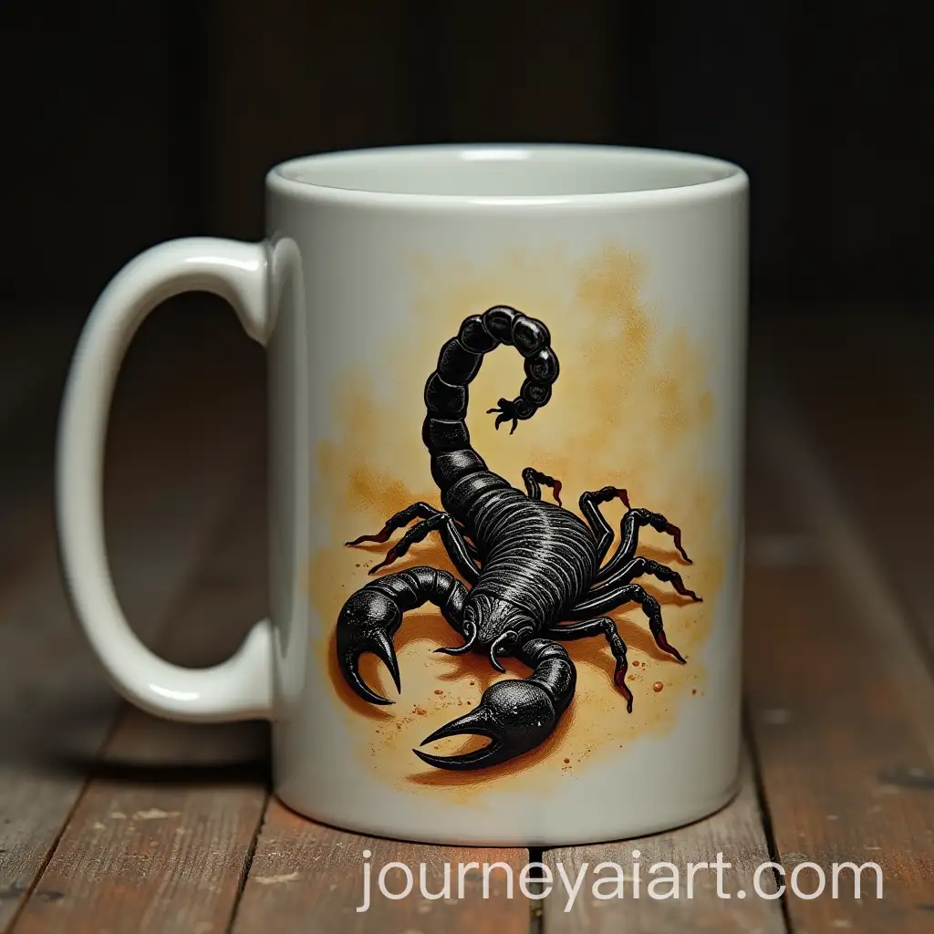 ScorpionThemed-Mug-with-Handle-and-Detailed-Design