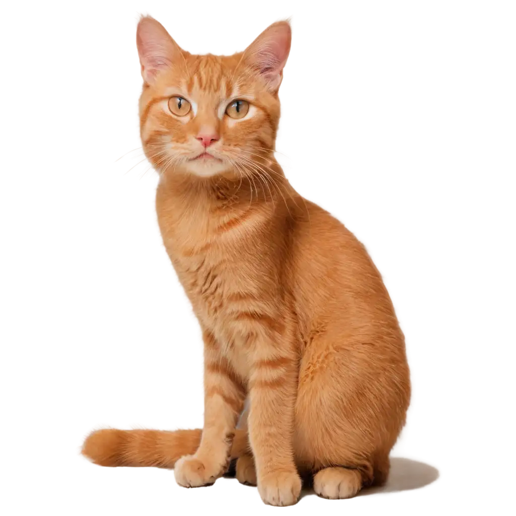 Vibrant-Orange-Cat-PNG-Image-Expressive-and-HighQuality-Visual-Creation