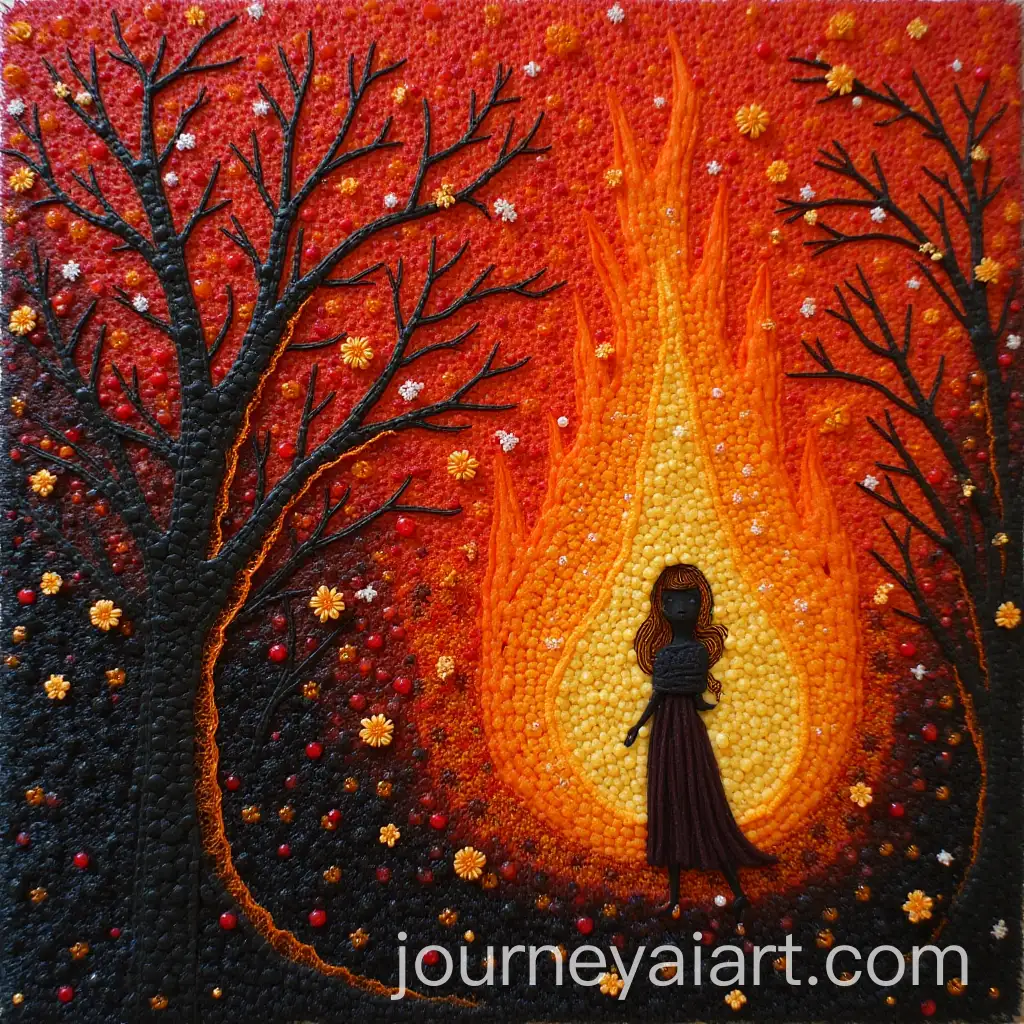 Abstract-Fire-Artwork-in-Fiber-Medium