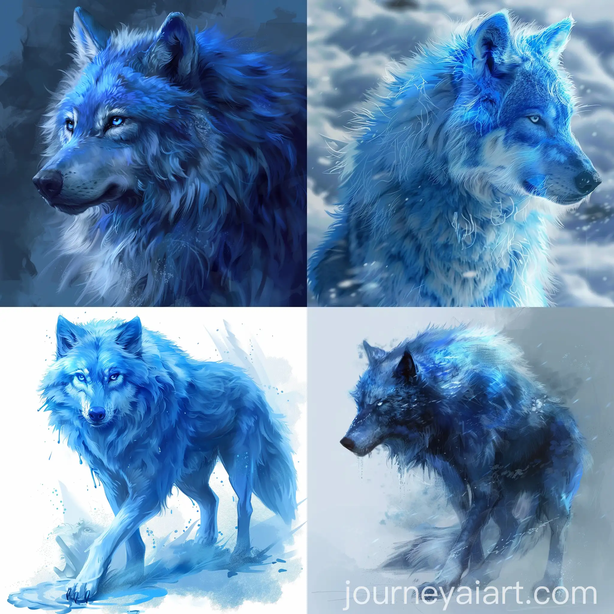 Majestic-Blue-Wolf-with-Oceanic-Fur