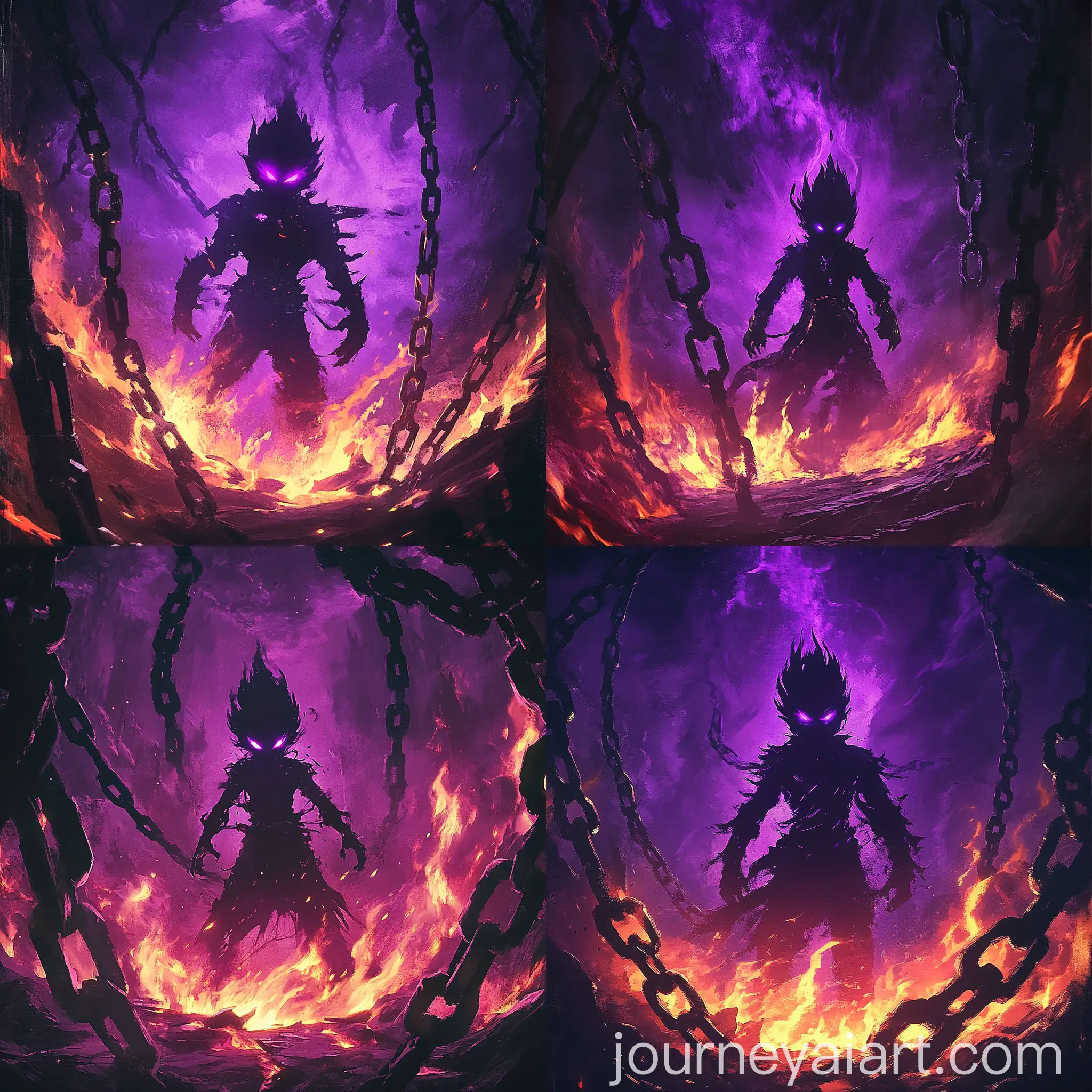 Menacing-Figure-in-Fiery-Pit-with-Chains
