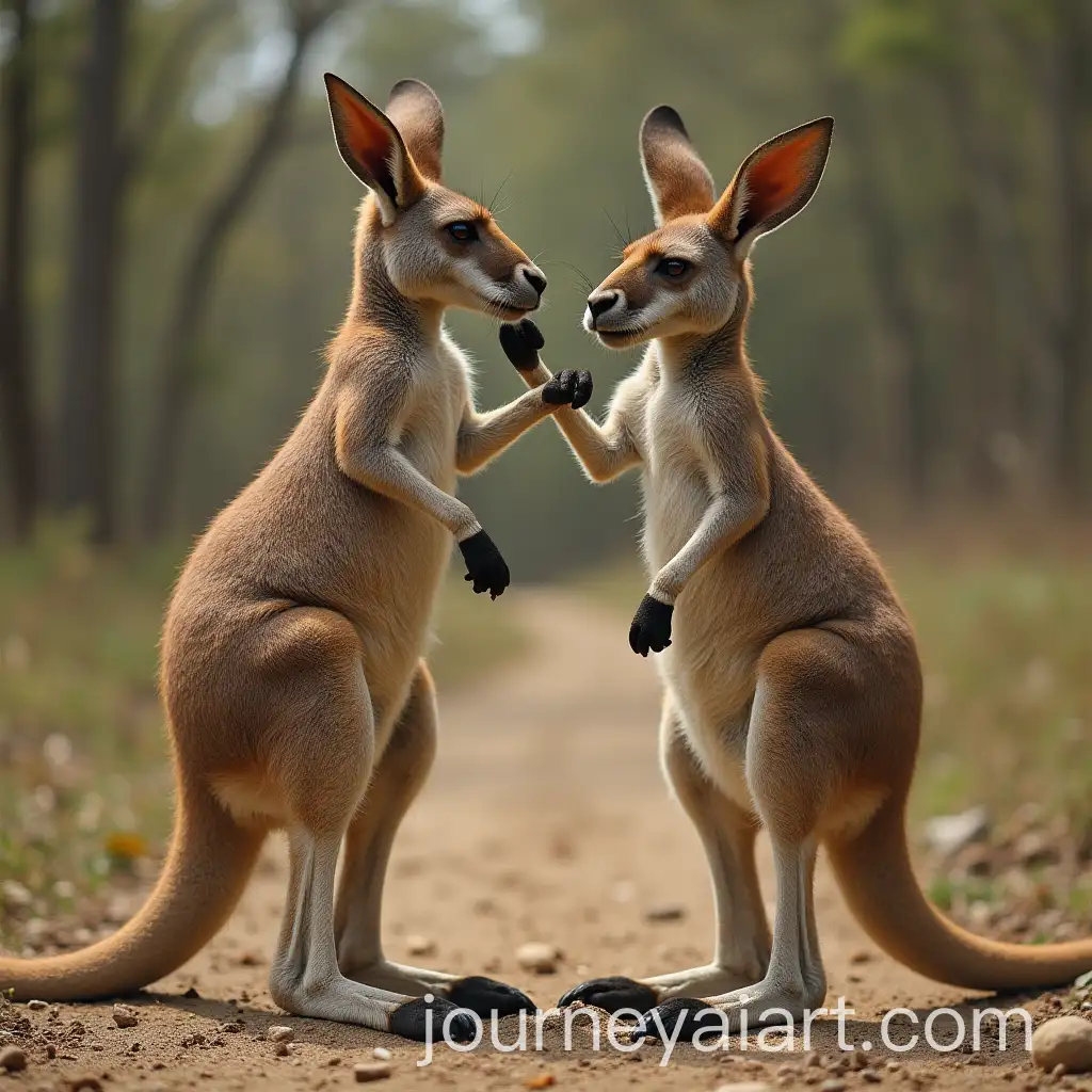 Two-Kangaroos-Boxing-in-an-Intense-Match