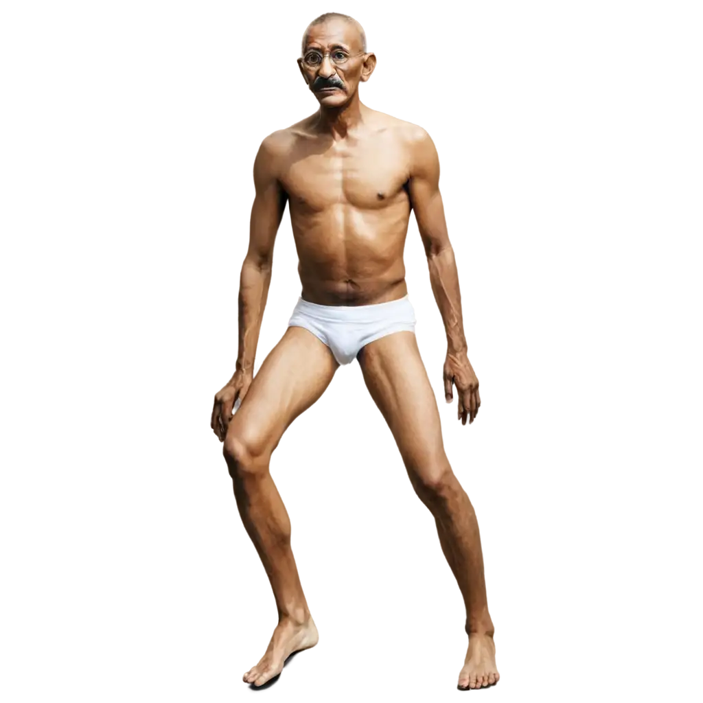 PNG-Image-of-Mahatma-Gandhi-A-Unique-Perspective-on-Historical-Figures