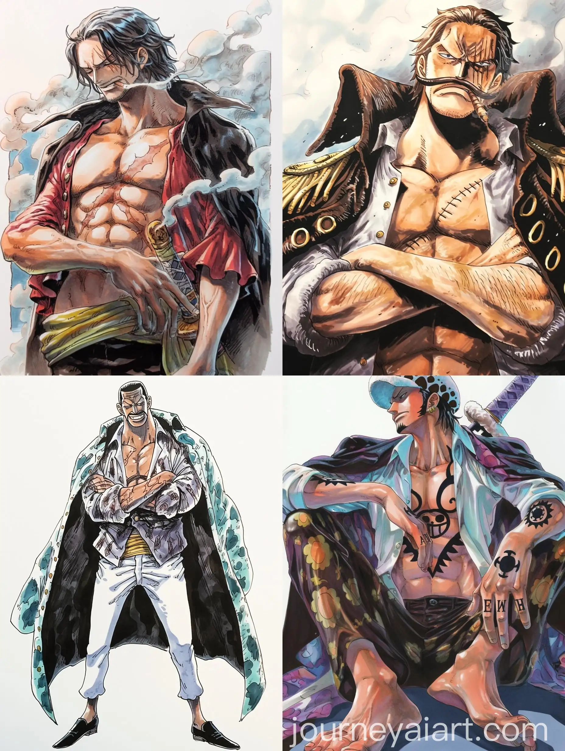 Man-in-Manga-Style-Copic-Marker-Portrait-from-One-Piece