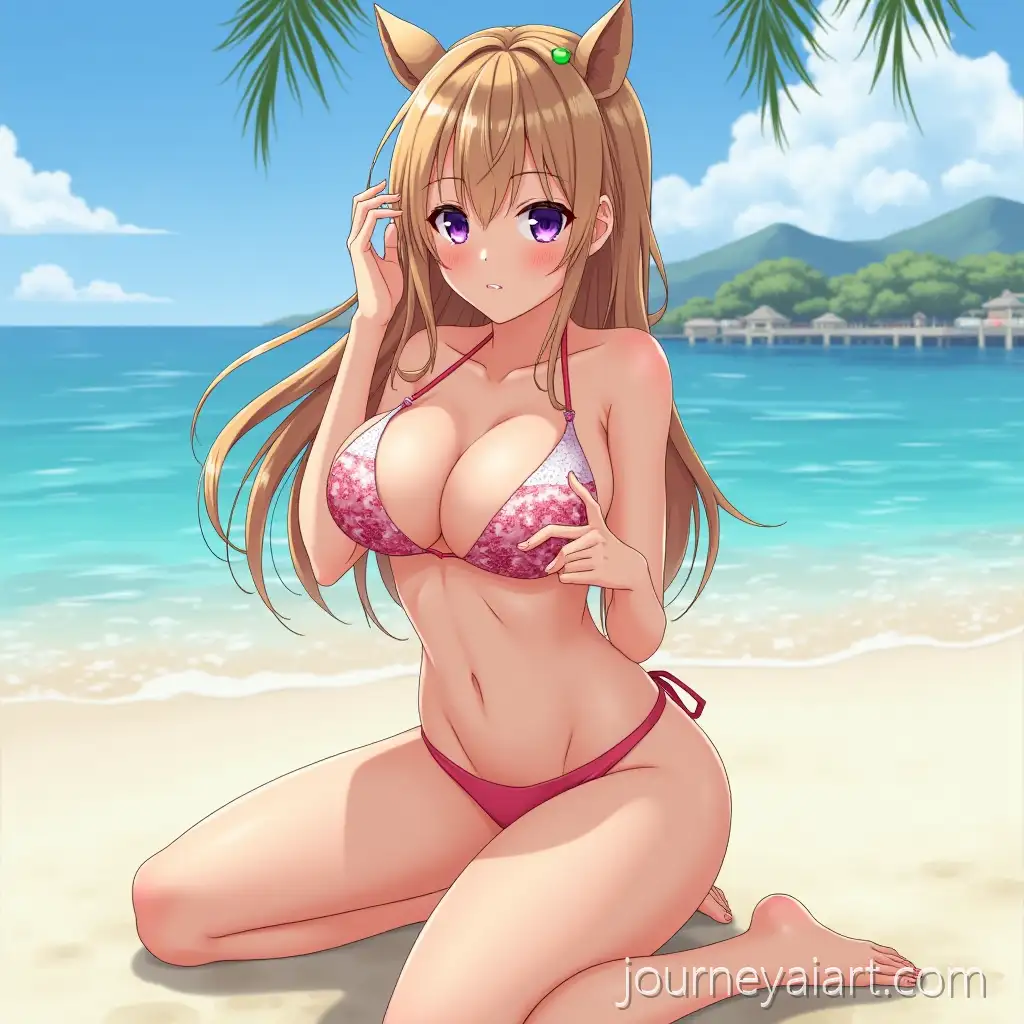 Anime-Character-in-Bikini-by-the-Beach