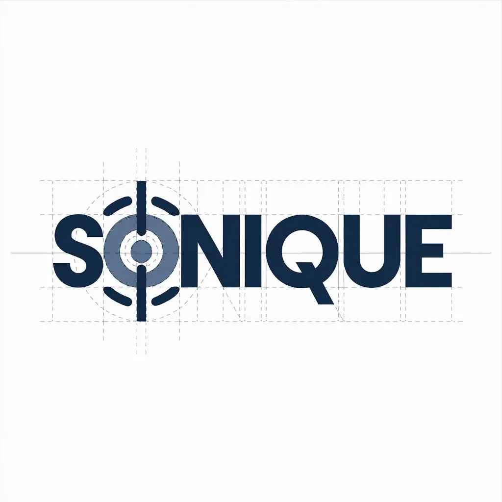 LOGO Design for Sonique Modern Wordmark for Audiology Clinic with Blue Color Variations