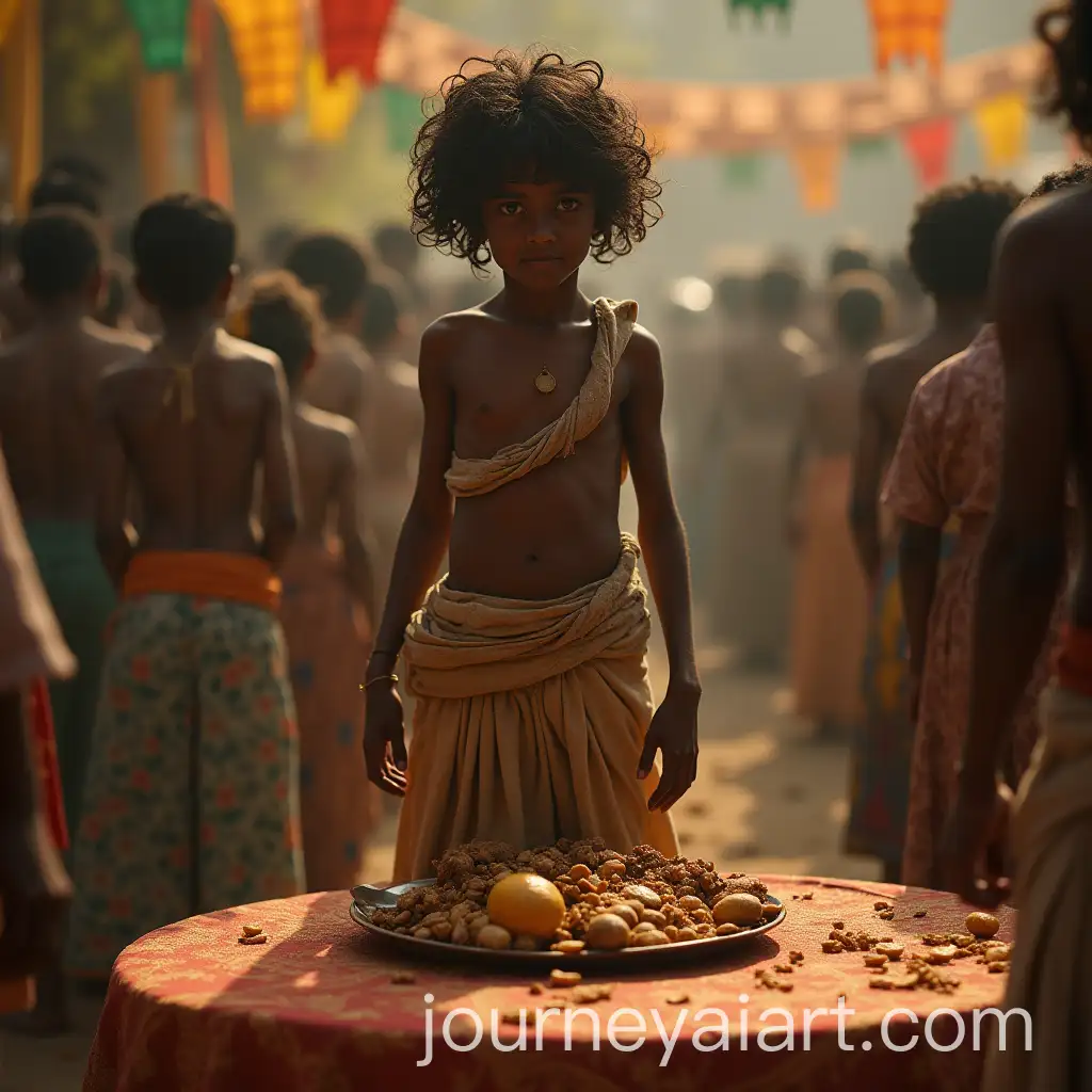 Hungry-Boy-at-Village-Wedding-in-GoreyStyle-Illustration