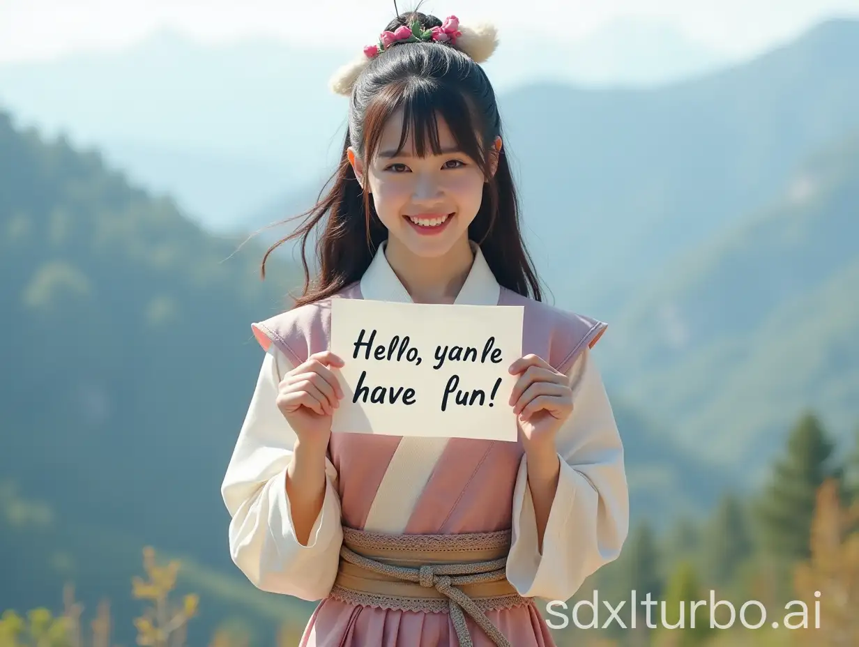 Young-Warrior-Kanna-Hashimoto-Smiling-with-Mountain-Views