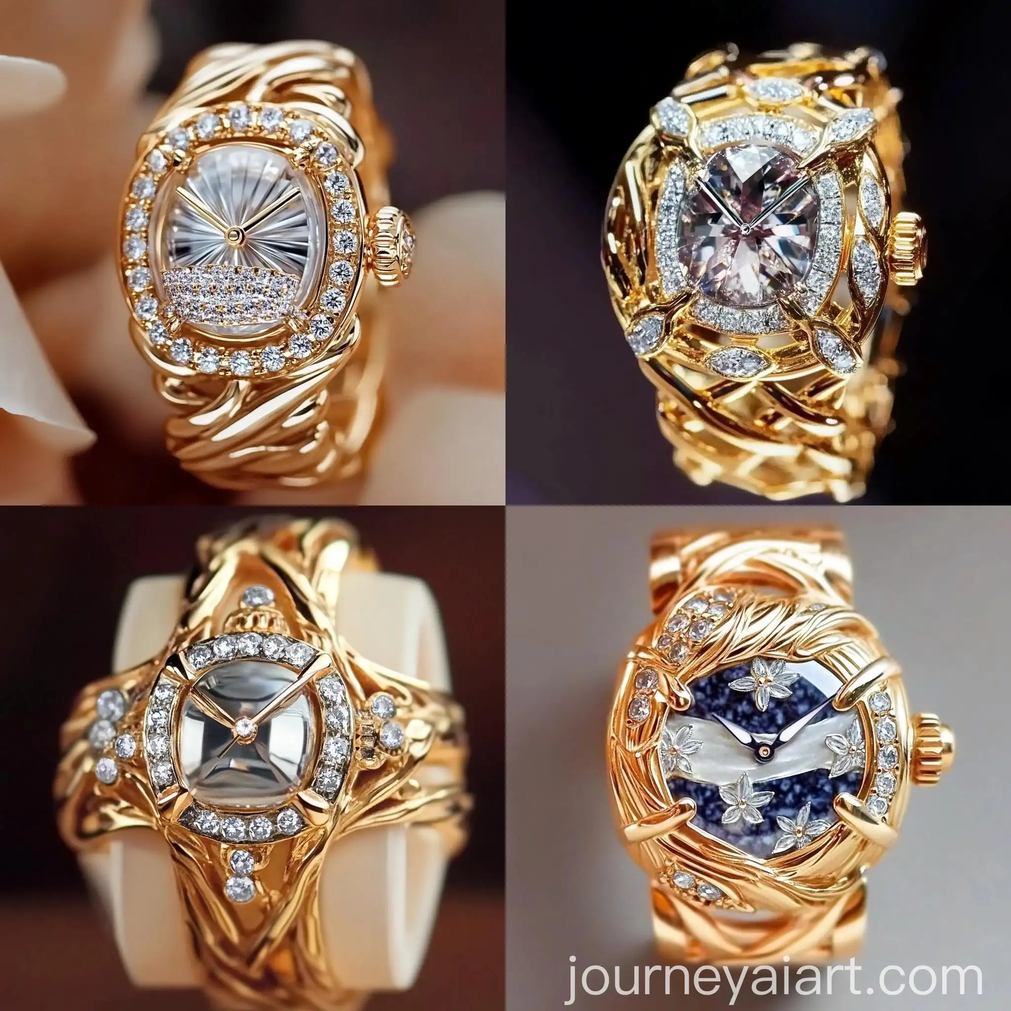 Elegant-Ladies-Watches-with-Floral-Design-and-Jeweled-Accents