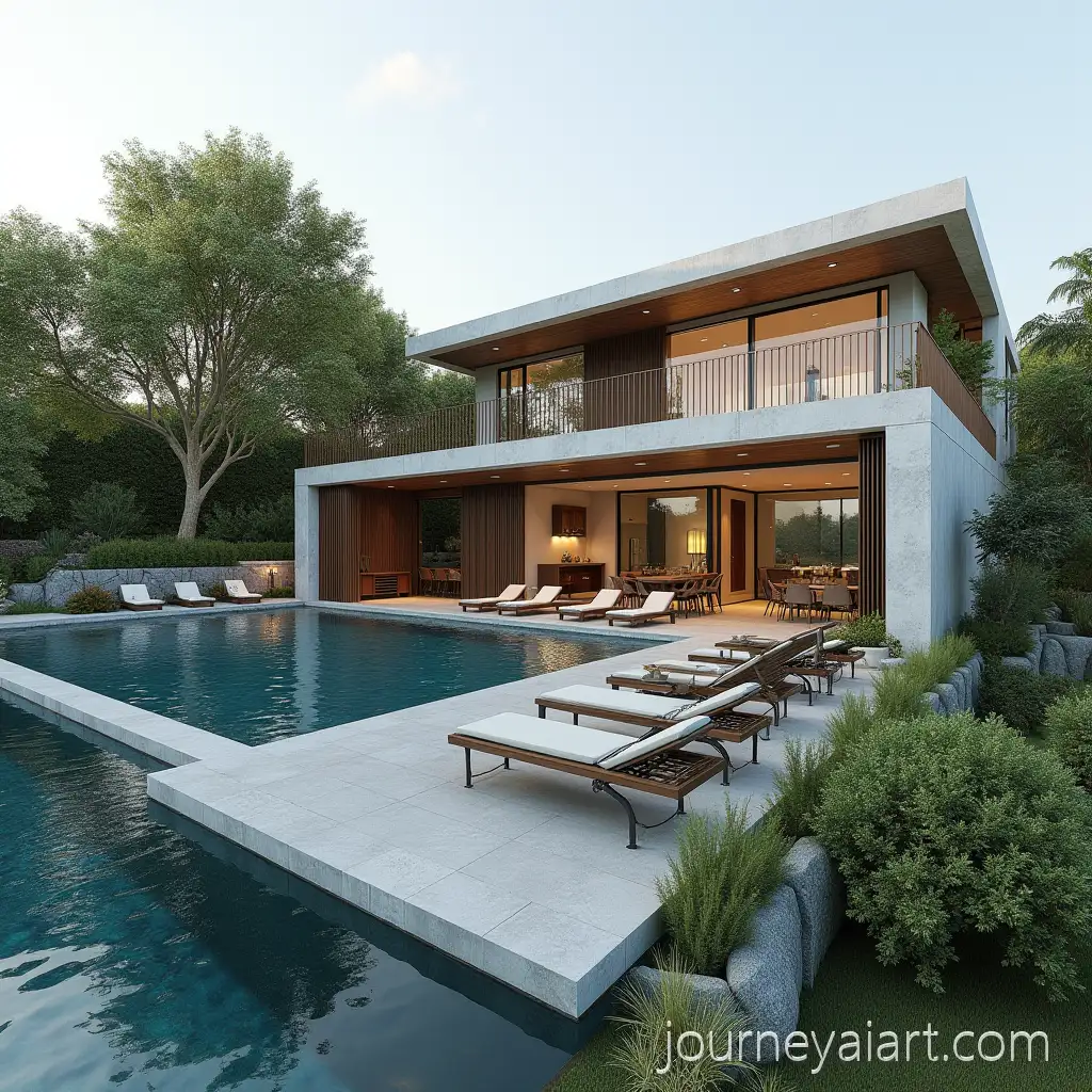 Architectural-Design-for-Vacation-Home-andArchitectural-plan-for-party-hall-Party-Hall-with-Terrace-and-Pool-Area