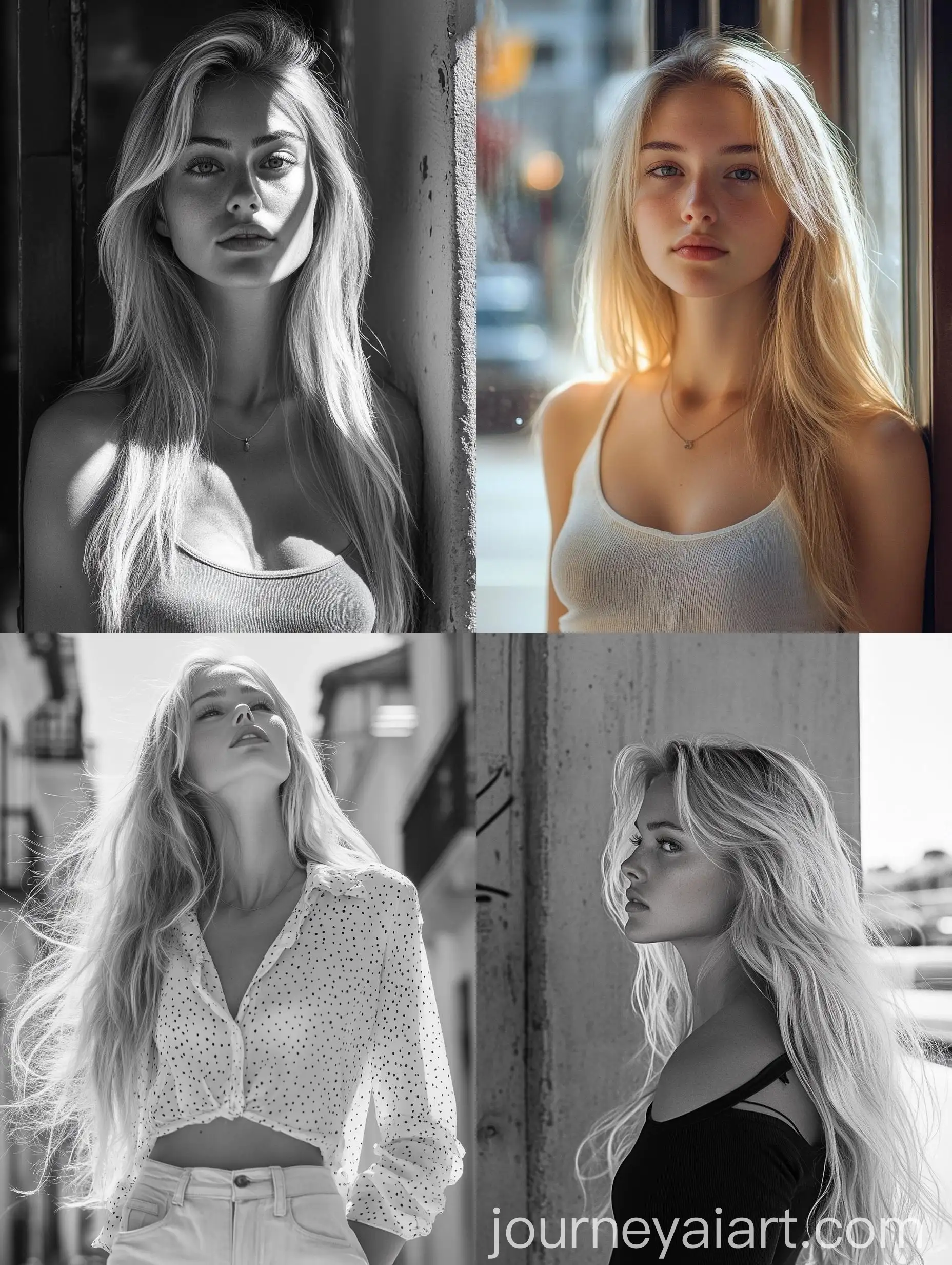 Beautiful-Blonde-Woman-with-Long-Hair-in-Summer-Street-Portrait