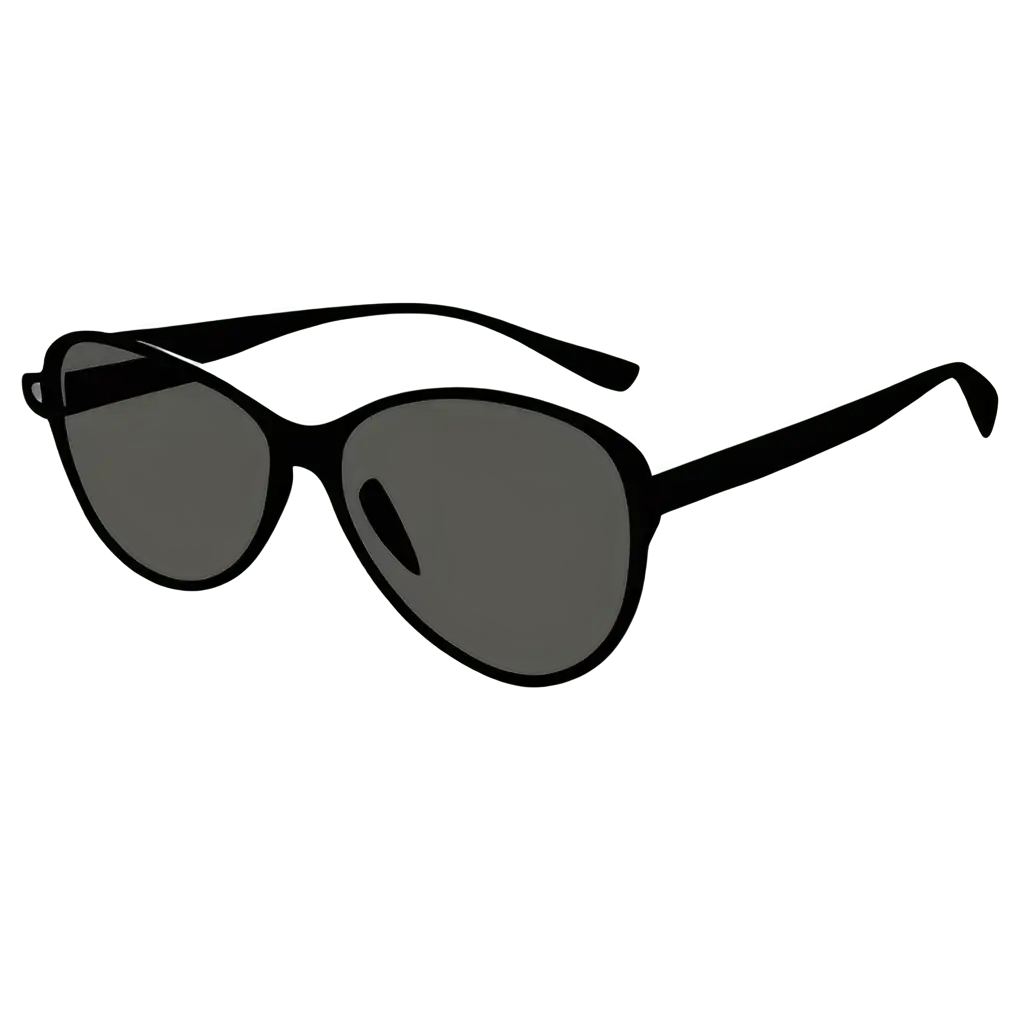 a sunglasses icon drawing, clipart illustration, in the style of Ryo Takemasa and Jon Klassen, in the style of simple and minimalism, children's book art on a white background