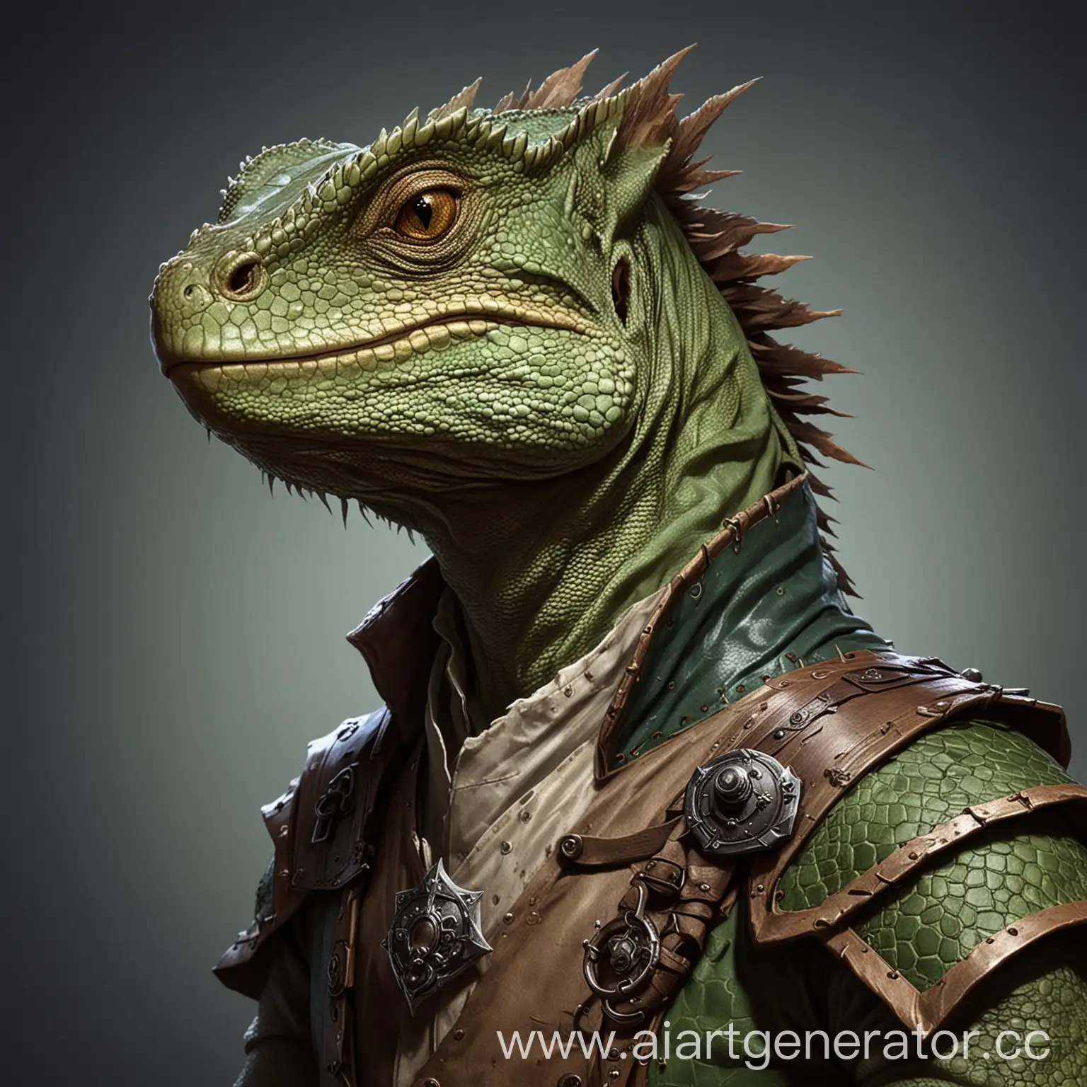 Fantasy-Lizard-DND-Character-Art