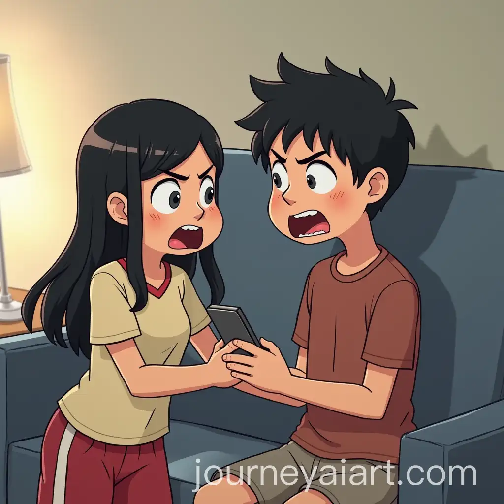 Boy-and-Girl-in-Intense-Argument-Over-Phone