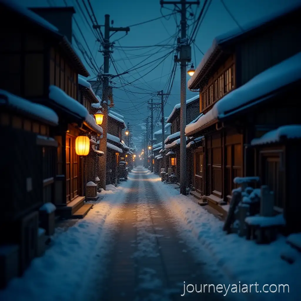 Quiet-Snowy-Night-in-a-Japanese-Alley-with-Traditional-Lanterns