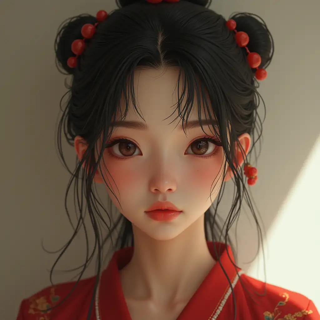 A Chinese girl, super real, super accurate