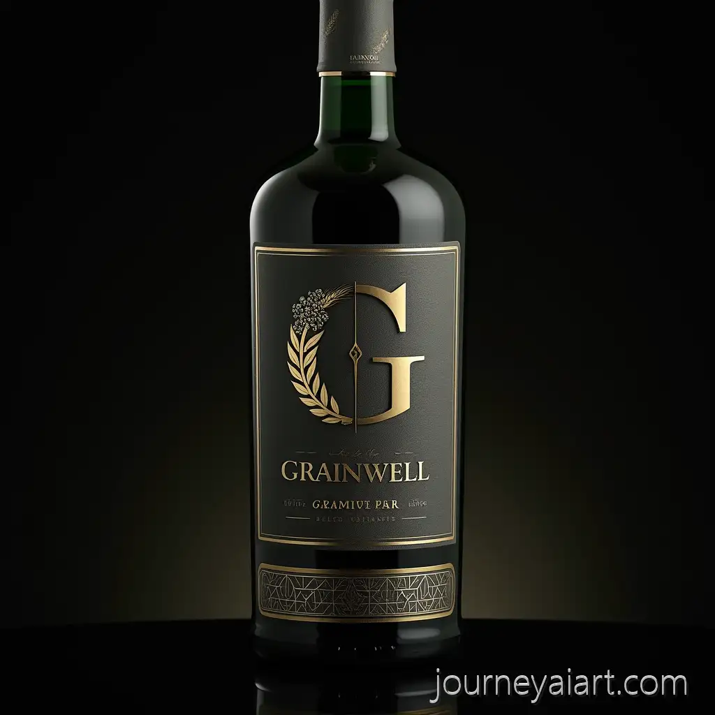 Premium-Grainwell-Cognac-Bottle-with-Modern-Classic-Label-and-Luxury-Packaging