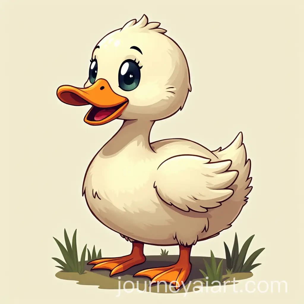 Cute-and-Playful-Duck-in-a-Natural-Setting