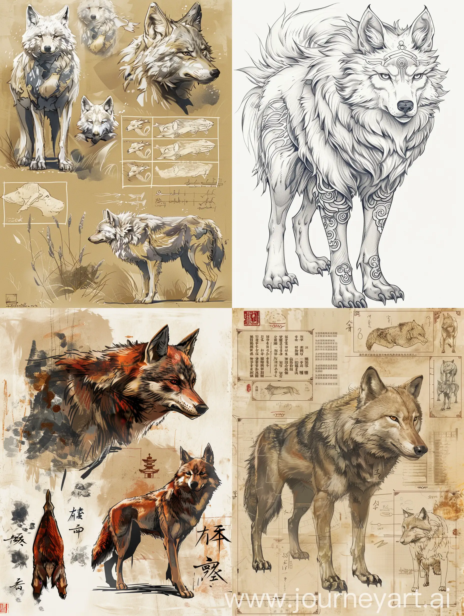 Chinese-Wolf-Reference-Sheet-Version-6-Aspect-Ratio-34